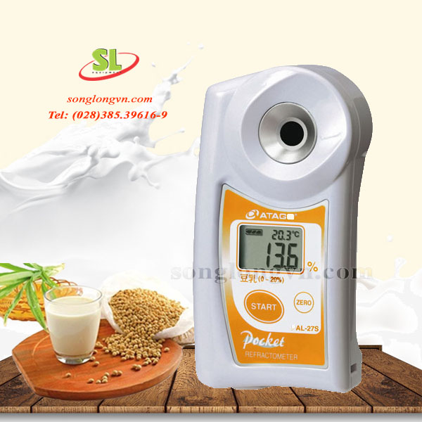 Khúc xạ kế đo sữa đậu nành Pal-27S của hãng Atago sản xuất tại Nhật Bản