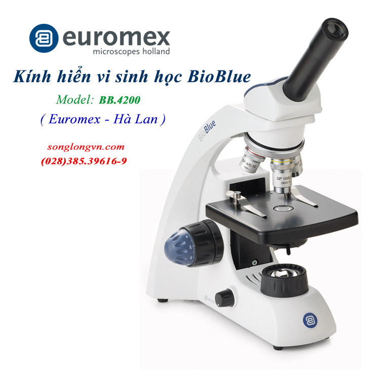 Kính hiển vi sinh học một mắt BioBlue BB 4200 Euromex Hà Lan