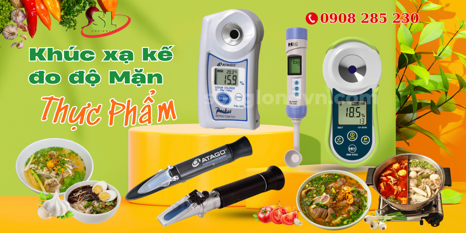 Các loại máy đo độ mặn trong thực phẩm