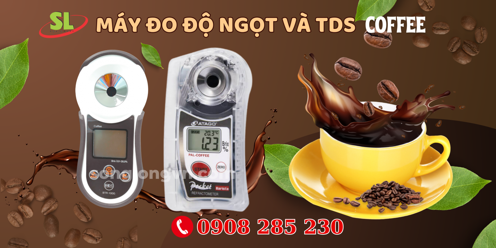 Máy đo độ ngọt cà phê