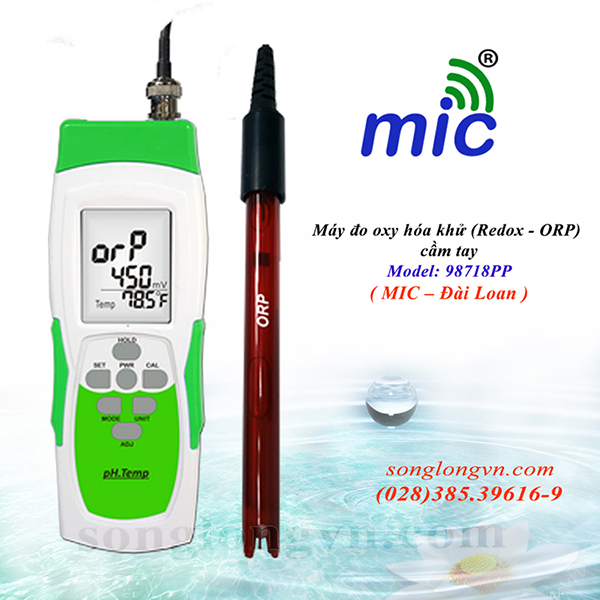 Máy đo oxy hóa khử (Redox - ORP) cầm tay 98718PP MIC