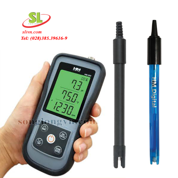 Máy đo pH/ec/tds/Nhiệt độ model HM-200PK HM Digital USA