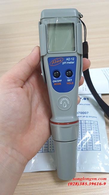 bút đo ph và nhiệt độ nước ad12