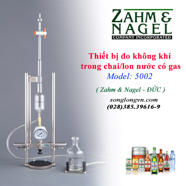 Thiết bị đo không khí trong chai/lon nước có gas 5002 Zahm Nagel