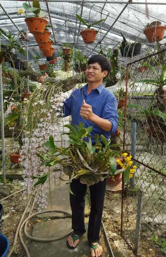 Ở giữa đồng bằng Bắc bộ, trai làng trồng lan rừng thành vườn đẹp "phát hờn", lạc vào mãi ngắm quên đường về - Ảnh 1.