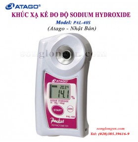 Khúc xạ kế đo Natri Hydroxit (Sodium Hydroxide)/Nhiệt độ điện tử PAL-40s ATAGO Nhật Bản