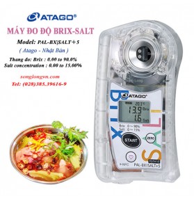 Khúc xạ kế đo độ ngọt và độ mặn trong thực phẩm Meter PAL-BX|SALT＋5 Atago