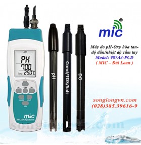 Máy đo pH/Oxy hòa tan/độ mặn/nhiệt độ trong nước 987A3 PCD Mic