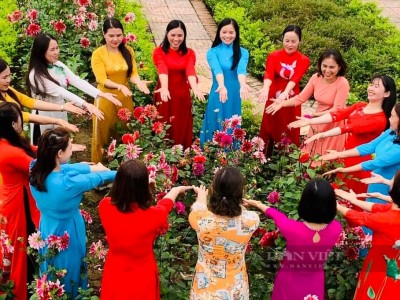 Không ngoa chút nào, nông thôn mới nơi này của Nghệ An đâu cũng thấy hoa đua nở, đáng sống là phải rồi